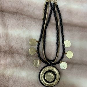Black and gold necklace